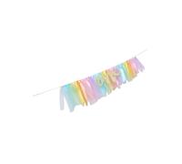 TOBBOMEY Bannière Arc-en-Ciel pour Chaise Haute Bébé 40X80 CM Jupe Tutu Décorative pour Fête d'Anniversaire Guirlande Fanions Suspendue Décoration Photo et Fête Garçon et Filles
