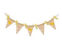 TOBBOMEY Bannière Fanions Lin pour Fête Danniversaire Garçon Fille Décoration Chambre Garçon Fille et Guirlande pour Salle de Classe Maternelle