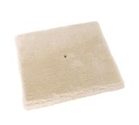 TOBBOMEY Base de Remplacement pour Arbre à Chat en Panneaux de Particules Peluche Beige, Compatible Vis M8/m10, Coussin à Griffer Doux pour Chatons, Accessoire de Bricolage pour Griffoir