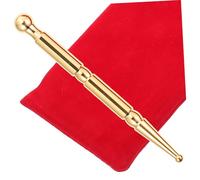 TOBBOMEY Bâton de Massage Manuel pour Points Acupression Visage et Corps Soulagement des Tensions Stimulation Circulatoire Outil de Massage Guasha Portable Jaune