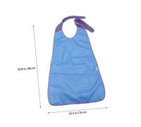 TOBBOMEY Bavoir Adulte Imperméable Éponge Absorbante Lavable Machine Protection Repas pour Personnes Âgées et Adultes Large avec Nouage Arrière