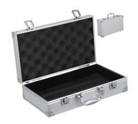 TOBBOMEY Boîte à Outils Alliage Aluminium avec Poignée Mallette De Rangement Portable Et Robuste Valise De Présentation Multifonctionnelle