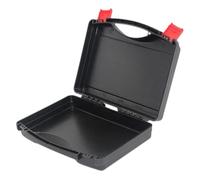 TOBBOMEY Boîte à Outils Multifonction Noire Étanche 1 Pièce en Plastique Résistant pour Rangement et Transport D’Outils Conteneur Pratique pour Réparations Domestiques et Électriques