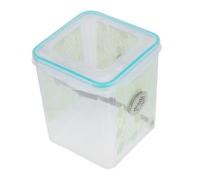 TOBBOMEY Boîte Alimentation Transparente pour Reptiles Terrarium pour De Et Insectes Habitat Portable pour Reptiles