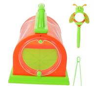 TOBBOMEY Boîte Observation Insectes Portable avec Loupe et Pince Cage Légère et Transparente pour Élevage de Lépidoptères pour Garçon Fille Exploration Extérieure