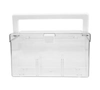 TOBBOMEY Boîte Pharmacie Transparente Portable avec Poignée Rangement Multi-usage pour Maison École et Plastique avec Couvercle