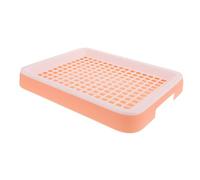 TOBBOMEY Boîte Toilettes pour Hamsters bac litiere bac à litière Pipi pellets Rat Animal de Compagnie Chiot Toilettes en Plastique pour Animaux de Compagnie Pot d'entraînement Lapin PP Rose