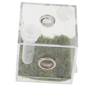 TOBBOMEY Boîte Transparente pour Insectes et Araignées Sauteuses Habitat Compact Acrylique Durable Observatoire Facile pour Petits Arthropodes avec Visibilité Optimale et Design