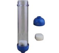 TOBBOMEY Boîtier de Filtre à Eau Transparent DIY Coque Épaisse pour Purificateur Anti-fuite Réutilisable Compatible Filtration Sédiments pour Maison Entière