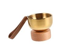 TOBBOMEY Bol Chantant Tibétain Laiton Bol Sonore pour Cloche De Faite Main Décoratif pour Intérieur