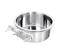 TOBBOMEY Bol pour Chat et Chien Acier Inoxydable Suspendu Pratique pour Animaux de Compagnie Récipient Nourriture Robuste et Facile à Nettoyer