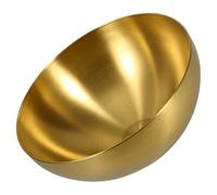 TOBBOMEY Bol Saladier en Acier Inoxydable Doré 25 Cm, Grand Bol Mélangeur Multifonction pour Salade, Fruits Cuisine Coréenne, Léger et Empilable, Compatible Lave-vaisselle, Usage Intérieur