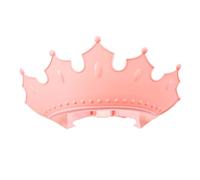 TOBBOMEY Bonnet de Bain Garçon Fille Réglable Forme de Couronne Étanche Protège Yeux et Oreilles pour Lavage Doux des Cheveux des Bébés et Tout-petits