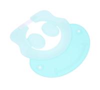 TOBBOMEY Bonnet de Garçon Fille Ajustable Silicone Chapeau de Bain Étanche et Léger Protection Oreille et Visage pour Lavage Cheveux Casquette Bain Garçon Fille Cartoon Bleu