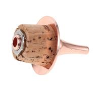 TOBBOMEY Bouchon Verseur en Liège Naturel avec Bec en Cuivre Doseur Précis pour Bouteilles de Vin et Spiritueux Bouchon Anti-Fuite Réutilisable pour Bar et Usage Domestique