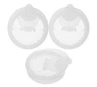 TOBBOMEY Bouchons Réutilisables pour Bonbonne d'Eau Lot de 3, Couvercles Plastiques Blancs pour Carafes à Eau Fermeture à Vis, Adaptés Maison Bureau Réutilisable