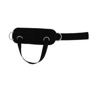 TOBBOMEY Boucle de Cheville Réglable Noire Anneau Sangle de Cheville Fitness à Fermeture Auto-agrippante Accessoire Multifonction pour Entraînement de Résistance Jambes et Hanches