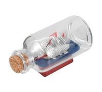 TOBBOMEY Bouteille de Dérive avec Maquette de Bateau de Croisière Décorative Artisanale et Unique Figurine Bouteille pour Affichage de Bureau et Cadeau Souvenir