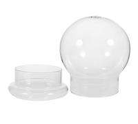 TOBBOMEY Bouteille en Verre Écologique Dôme Perforé, Terrarium Micro-Paysage DIY, Bocal à Terrarium Transparent pour Mousse, Décoration Intérieure Moderne, 1 Pièce