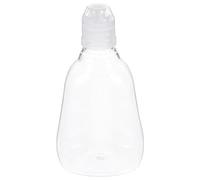 TOBBOMEY Bouteille Souple Transparente de 500G pour Miel avec Embout Doseur et Bouchon à Clapet Distributeur Rechargeable pour Sauces Condiments et Usage en Voyage Cuisine Réutilisable
