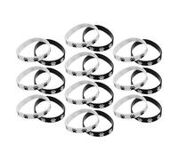 TOBBOMEY Bracelets en Caoutchouc Extensibles à Motif Patte, Lot de 48 Pièces Noir et Blanc, Accessoires pour Décoration et Présents Invités Fête D'anniversaire Pat Patrouille