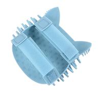 TOBBOMEY Brosse Massage Silicone Pour Chat Autocollante Coin Mural, Douce Friction, Taille m Bleu, Toilettage Et Élimination Poils Morts, Accessoire Auto-massage Intérieur Pour Animaux
