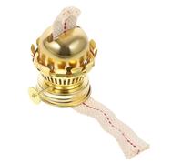 TOBBOMEY Brûleur pour Lampe à Pétrole Rétro Alliage Aluminium Support de Mèche pour Remplacement de Brûleur de Lampe à Huile Accessoire DIY Fiable Extérieures et Décoration Vintage