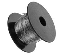 TOBBOMEY Câble en Acier Inoxydable 06 MM 1X7 Fil à Linge Extérieur Robuste 100 M Corde à Suspendre Polyvalente pour Étendoir Rambarde de Terrasse et Fixation D’Objets Lourds