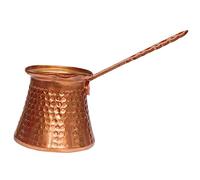 TOBBOMEY Cafetière Turque Rétro Résistant à Usure Multi Usage pour Feu Ouvert et Plaque Électrique avec Poignée Ergonomique Pratique