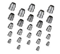 TOBBOMEY Cales Rondes en Fer pour Marteau 25 Pièces Installation de Renfort Diamètre Assorti Adaptées Outils de Menuiserie Bricolage et Réparation