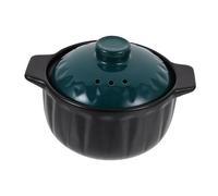 TOBBOMEY Casserole Céramique avec Couvercle Pot à Ragoût Isolant et Brûlure pour Cuisson de Soupes et Plats Mijotés Accessoire de Cuisine Pratique