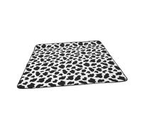 TOBBOMEY Cat Grooming Wrap Soft Self-Adhesive Cat Blanket with Cow Print for Nail Trimming and Medication Comfortable Anti-Scratch Swaddle for Calming and Pet Care