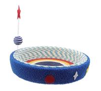 TOBBOMEY Cat Scratcher Bed Compact and Woven Lounge for Indoor Cats Scratching Pad Up to Furniture Protector and Resting Space