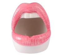 TOBBOMEY Cendrier en Céramique Créatif Rose à Grosse Bouche Cendrier à Cigarettes et Cigares Décoration Intérieure Originale pour Maison et Bureau Accessoire Ignifuge et Pratique