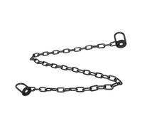 TOBBOMEY Chaîne de Barrière de Sécurité avec Maillon pour Garde-corps de Rivière Chaîne Métallique Noire Résistante Aux Intempéries pour Clôture Jardin Suspension Balançoire et Protection