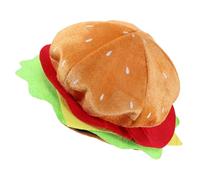 TOBBOMEY Chapeau de Déguisement Hamburger Adulte Couvre-Chef Cosplay Léger en Matériaux Sûrs Taille Unique Accessoire de Fête Coloré pour Halloween Noël et Soirées à Thème