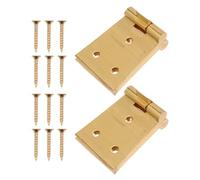 TOBBOMEY Charnières Métalliques Pliantes à Rabat 2 Pcs 103x40x37 Mm en Cuivre pour Table Pliante, Charnières à Ressort 180 Degrés, Accessoire Quincaillerie D'armoire Bricolage