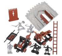 TOBBOMEY Château De Jeu Vintage avec Figurines De Soldats Modèle Miniature De Armée Interactif pour Garçon Fille