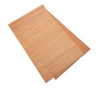 TOBBOMEY Chemin de Table en Canne Naturel Tapis de Thé sans Bord Résistant et Polyvalent pour Maison et Maison de Thé Décoration et Pratique