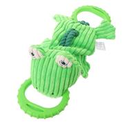 TOBBOMEY Chien en Peluche Grenouille Mignonne Corde Résistante à Mâcher Tirer Ultra-Résistant Taille pour Chiots et Chiens Jeu Interactif et Nettoyage Dentaire