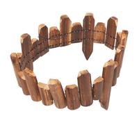 TOBBOMEY Clôture de Jardin en Bois Traité Anti-Corrosion 10/15 CM Hauteur X 120 CM Longueur Bordure Décorative pour Pelouse et Potager Résistante aux Intempéries pour Aménagement