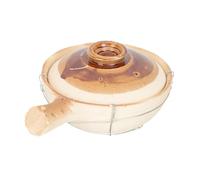 TOBBOMEY Cocotte Argile avec Poignée Unique pour Cuisson Maison Pot à Ragoût Antiadhésif Facile à Nettoyer pour Soupes Riz et Plats Mijotés