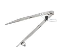 TOBBOMEY Compas de Traçage 200 Mm Ailes et Porte-crayon, Jauge D'espacement Multifonctionnelle en Métal Léger, Outil Portable pour Travail du Cuir et Couture Manuelle, Calibre de Marquage