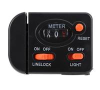 TOBBOMEY Compteur Manuel de Longueur de Ligne de Pêche Portable Mesureur Précis Noir Accessoire de Pêche Adapté Rivière Lac et Mer Outil Compact