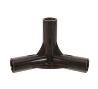 TOBBOMEY Connecteur en Plastique pour Poteau de Tente - Adaptateur en T à Trois Voies pour Armature de Serre Et de Tente Extérieure - Accessoire de Jonction pour Structures D'ombrage de Jardin