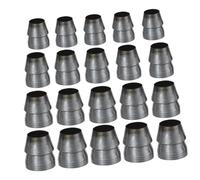 TOBBOMEY Connecteurs en Fer Compact Renforcés pour Manches D’Outils de Jardinage Cales de Sécurité Rondes 20 Pièces - Accessoires pour Marteau et Houe - Usage Jardinage Professionnel