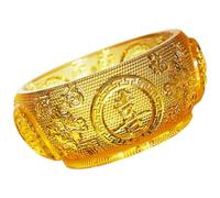 TOBBOMEY Corne d'Abondance en Cristal Jaune 10 CM Décoration Feng Shui pour Bureau et Maison Ornement de Bol de Richesse Chinois Artisanat du Cristal Centre de Table Élégant