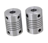 TOBBOMEY Coupleur Flexible Acier Inoxydable pour Moteur à Connecteur Arbre de Jonction pour Imprimante Accessoire Résistant et Flexible pour Transmission Sans Stress