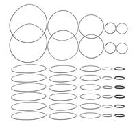 TOBBOMEY Courroies de Magnétophone en Caoutchouc 1 MM 50 Pièces pour Lecteur Cassette Portable Enregistreur DVD Résistance à l'usure