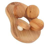 TOBBOMEY Coussin Lombaire en Bois pour Sauna et Hammam - Dossier Ergonomique en Bois Naturel - Accessoire de Sauna Hiver pour Confort Dorsal et Soutien Lombaire - Oreiller Dorsal